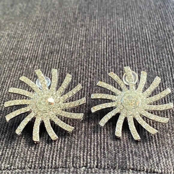 Starburst Rhinestone Earrings - Picture 11 of 11